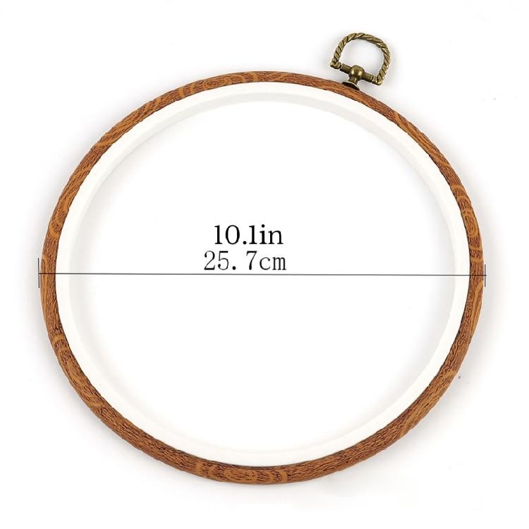 Decorative Crosses Stitching Hoop Embroidery Frame Round Embroidery Hoop Embroidery Circle Rings for Craft Enthusiasts