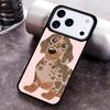 Sausage Dog Dachshund Art Phone Case For iPhone 17,16e,15,14,13,12,11,Mini,Pro,MAX Soft Silicone Cover