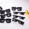 Pixel Mosaic Party Sunglasses - Unisex Funny Performance Glasses