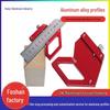 Aluminum Woodworking Multi-Angle Ruler with Stainless Steel Scale - 30°, 45°, 60°, 90° Marking Clamp