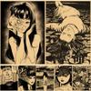 50Pcs Anime Junji Ito Poster  High Quality Home Room Cartoon Art Print Sticker