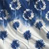 Women's Minimalist Blue & White Flower Print Short Sleeve T-Shirt Soft Loose Fit Summer Top, Versatile for Casual & Date Looks