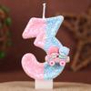 Gemini Digital Birthday Candle Cake Decoration Holiday Birthday Celebration Handmade Candle 0-9diy