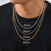 Vnox Classic Cuban Chain Necklace for Men Women, Basic Stainless Steel Link Chain Chokers, Solid Metal Collar Chain Wholesale