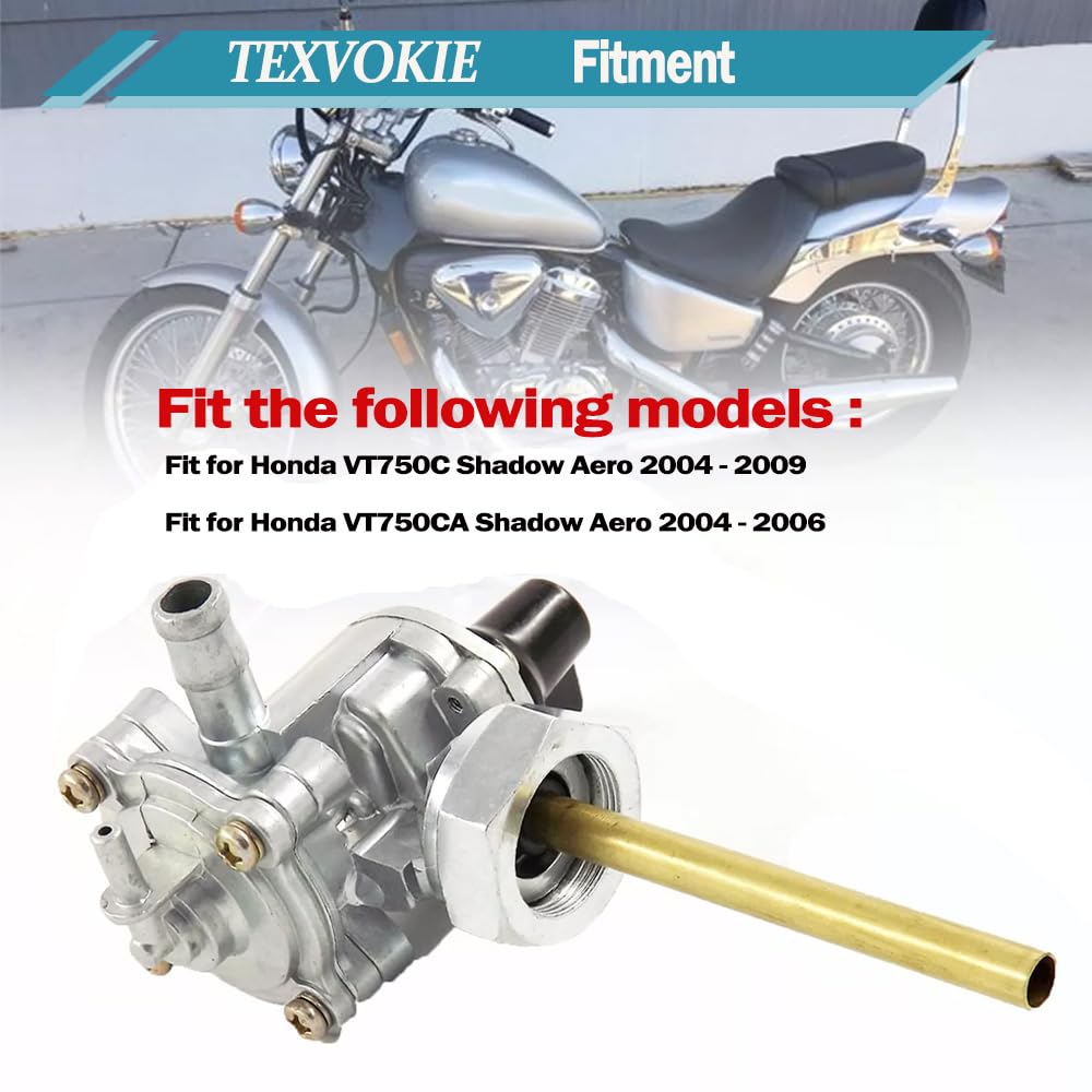 

VT750C Fuel Gas Tank Switch Valve Petcock,Replace OE 16950-MEG-023, Fit for Honda Shadow Aero VT750CA VT750C2 VT750C2F 2007-2009