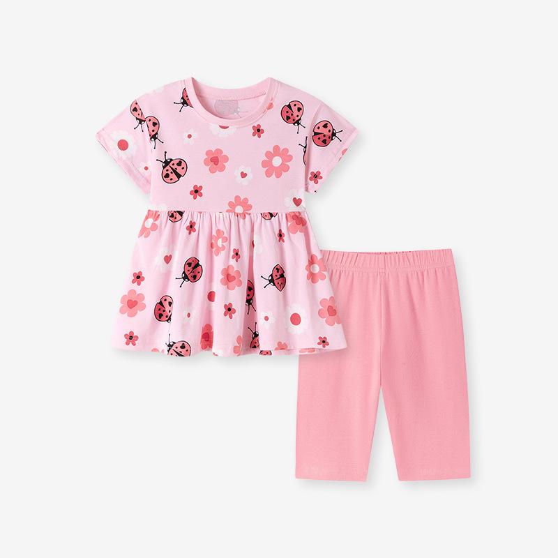 Милый летний комплект из двух предметов для девочек Little Maven - Европейский и американский стиль 6Y(130cm)