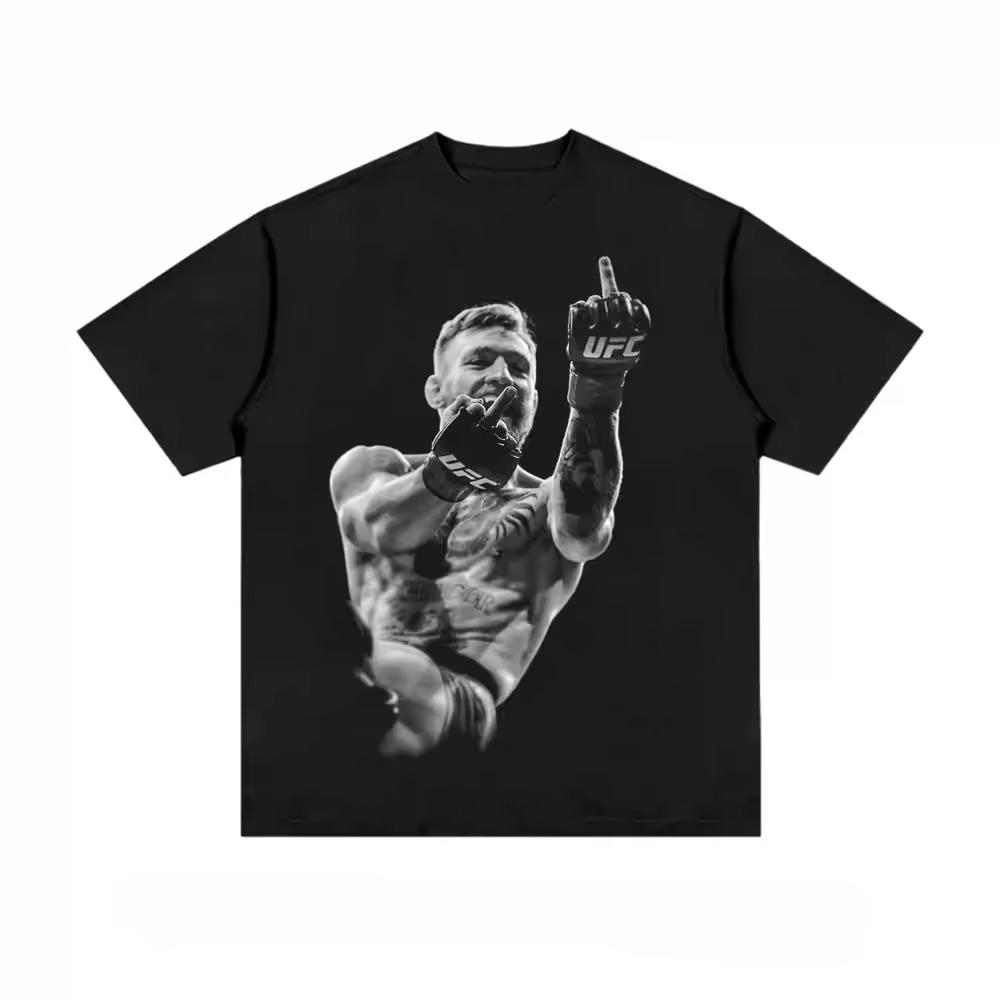 2026 Nouveau Classique Star UFC Imprimé Coton Respirant Marque de Mode Y2K Haut Été Hommes Femmes Manches Courtes T-Shirt Unisexe