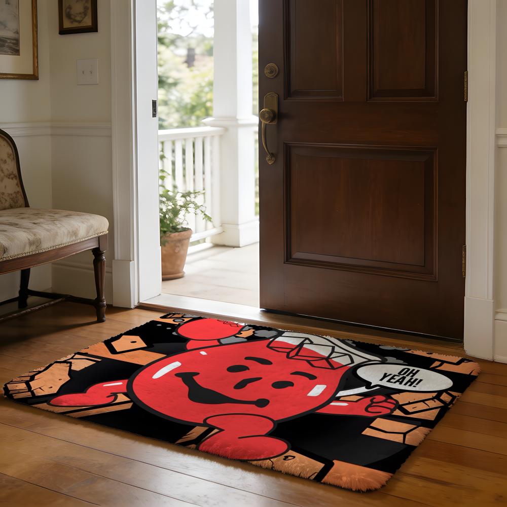 OH Yeah Meme Funny Floor Mat Soft Flannel Absorbent Mat Non-Slip Rug Home Bedroom Bathroom