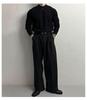 Polo en maille tendance décontracté haut de gamme pour homme à manches longues - Style coréen Printemps/Automne, Pull ample légèrement mature et polyvalent
