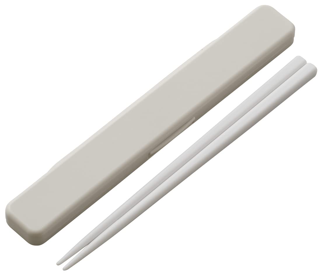 

Skater Chopsticks and Chopstick Case Dull Made in Set, 18cm, Antibacterial, Gray, Japan, ABC3AG-A