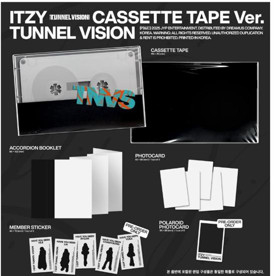 ITZY - TUNNEL VISION (Cassette Tape Ver.) - Release 2025-11-10