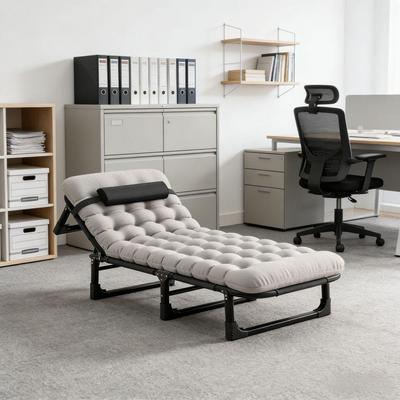 Multi-Functional Folding Recliner: Single Nap Bed for Home, Office, and Outdoor Camping