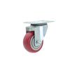 Lightweight PVC Swivel Casters with Silent Brake and Heavy-Duty PU Wheels (3/4/5 Inch) for Storage Cages