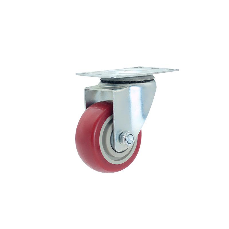 Lightweight PVC Swivel Casters with Silent Brake and Heavy-Duty PU Wheels (3/4/5 Inch) for Storage Cages