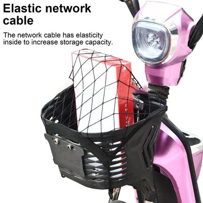 Motorcycle Cargo Net High Elastic Double Layer Motorcycle for Helmet Storage Bungee Cargo Net with Hooks Luggage Net