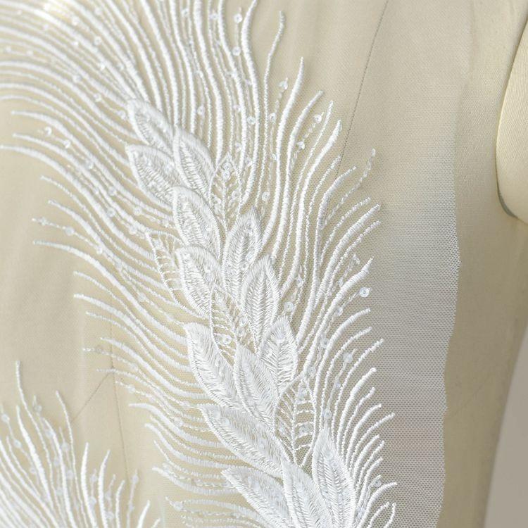 Weizenährenblume High-End Stickerei Spitze Accessoires, Handgefertigt DIY Hochzeitskleid Rock Spitze Accessoires