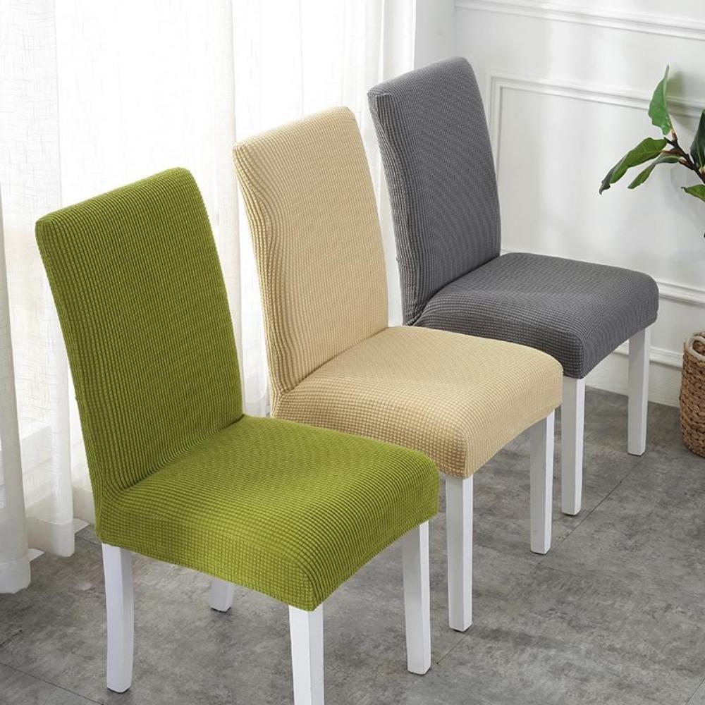 1PC Thicken Chair Cover Cushion Dining Chair Cover Universal Stool Cover Seat Cover Stretch Hotel Dining Table Chair Cover
