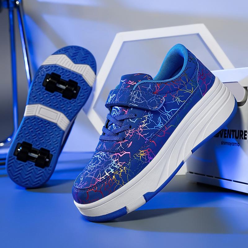 Children's Runaway Shoes New Boys' Runaway Shoes Four-wheel Girls' Pulley Shoes Double-row Roller Skates