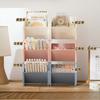 Stackable Slanted Pen Holder Storage Box, Student Desk Stationery, Plastic Square High-value Pen Holder