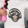 Cool DJ Chimpanzee with Headphones Sunglasses T Shirt Funny Hipster Ape Novelty Perfect Top GifT for DJs Music Fans Vintage