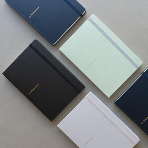 Maruman Nemosine 20th Anniversary Journal Notebook, Dotted Grid, A5, Navy, N888-72