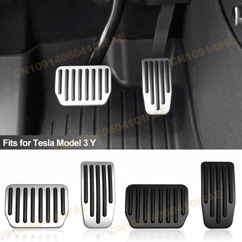 Accelerator Brake Pedal Anti Slip Foot Rest Cover For Tesla Model Y Juniper 2025+ 2025-2020 For Tesla Model 3+ Highland 2017-202