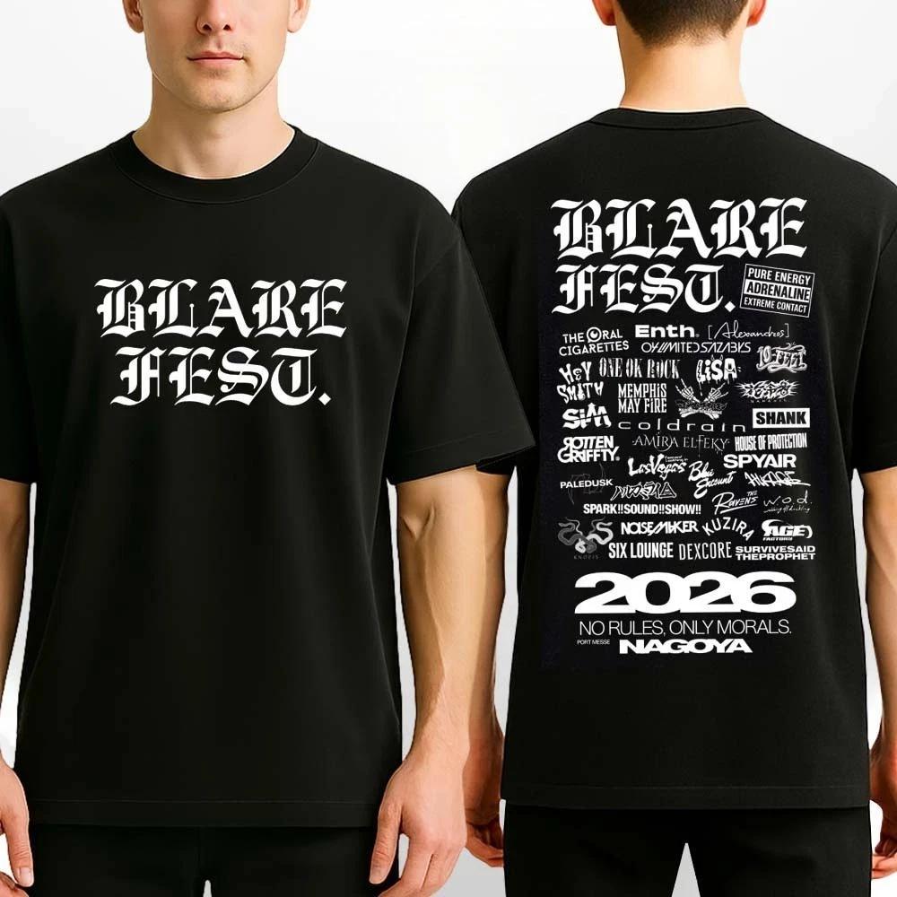 BLARE FEST 2026 Full Lineup T-Shirt – Two-Sided Unisex Graphic Tee S