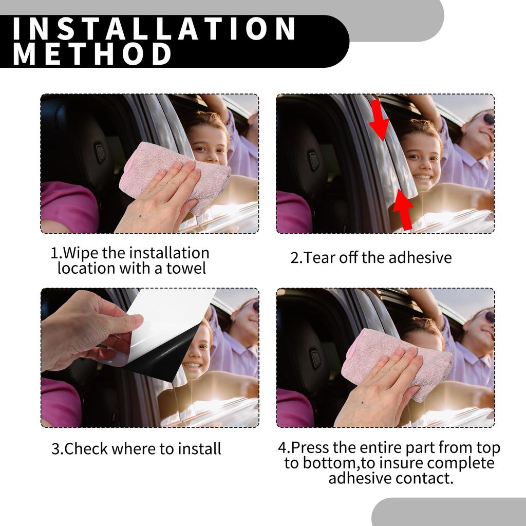 Acabamento Decorativo de Plástico Estilo Fibra de Carbono Preto para Pilar B Honda 6 Peças, CR-V 2007-2011