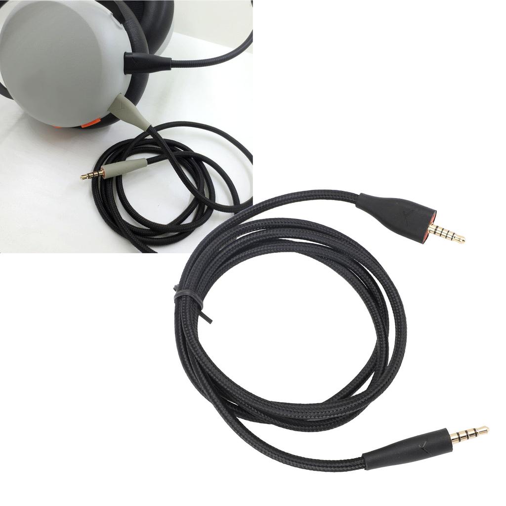 Hdset Cable 3.5mm OFC Replacement for MMX100 Hdphone Plug and Play PC Computer Accessories 1.2m