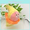 Kirby Plush Cartoon Doll With Hat Wearing Design For Teen And Backpack Decor