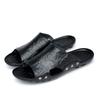 Fashion Lazy Men's Shoe House Beach Platform Slides Indoor Walk Around Home Genuine Leathe Pvc Fun Casual Elegant Y2k Adult Male Slipper