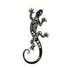 2-Piece Iron Gecko Wall Decorations, Suitable For Home Garden Courtyard Decoration, Door Frame Decoration Home Beautification En