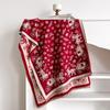 Elegant French Vintage Butterfly Print Faux Cashmere Scarf Women Warm Thick Wrap Shawl Office Winter
