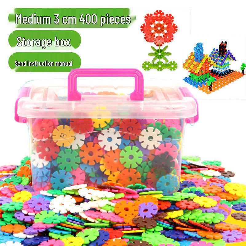 Educational Snowflake Interlocking Building Blocks for Children - Early Education Toys