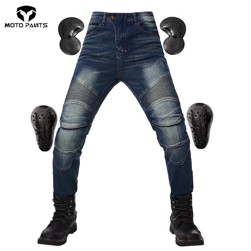 

Всесезонные защитные мотоциклетные джинсы - Модель Slim Fit 02 Medium