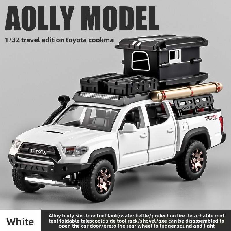 1/24 1:32  TACOMA Tundra Alloy Car Model Toy Diecast Metal Sound Light Pull Back Off-Road Pickup Vehicles Models Kids Gifts