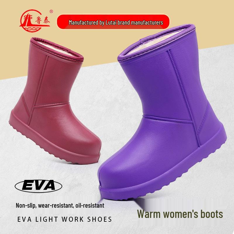 Women's Waterproof Winter Snow Boots: Thick, Warm, Cold-Proof Cotton Outdoor Footwear