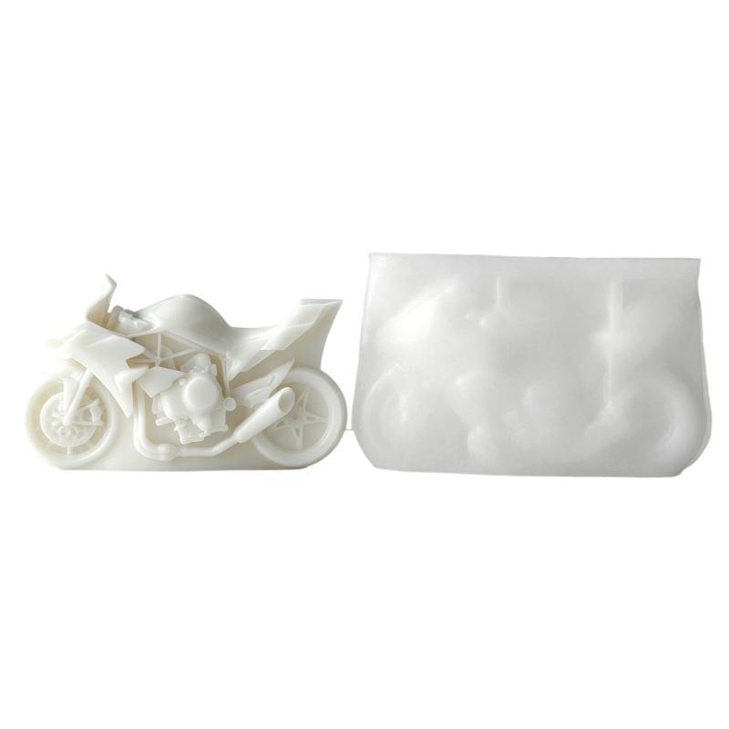 Stampi in Silicone a Forma di Motocicletta Resistenti al Calore Facili da Sformare per Realizzare Candele Sapone Cioccolato Gesso Ornamenti Resina Arte