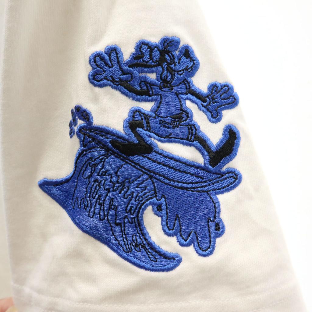 adidas Originals Disney collaboration Trefoil logo Goofy embroidery Short sleeve T-shirt Men's Used