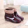 Crystal Warmth Damen Rutschfeste Wasserdichte Gummistiefel - Modisch, Verschleißfest, Samtgefüttert für Alle Jahreszeiten