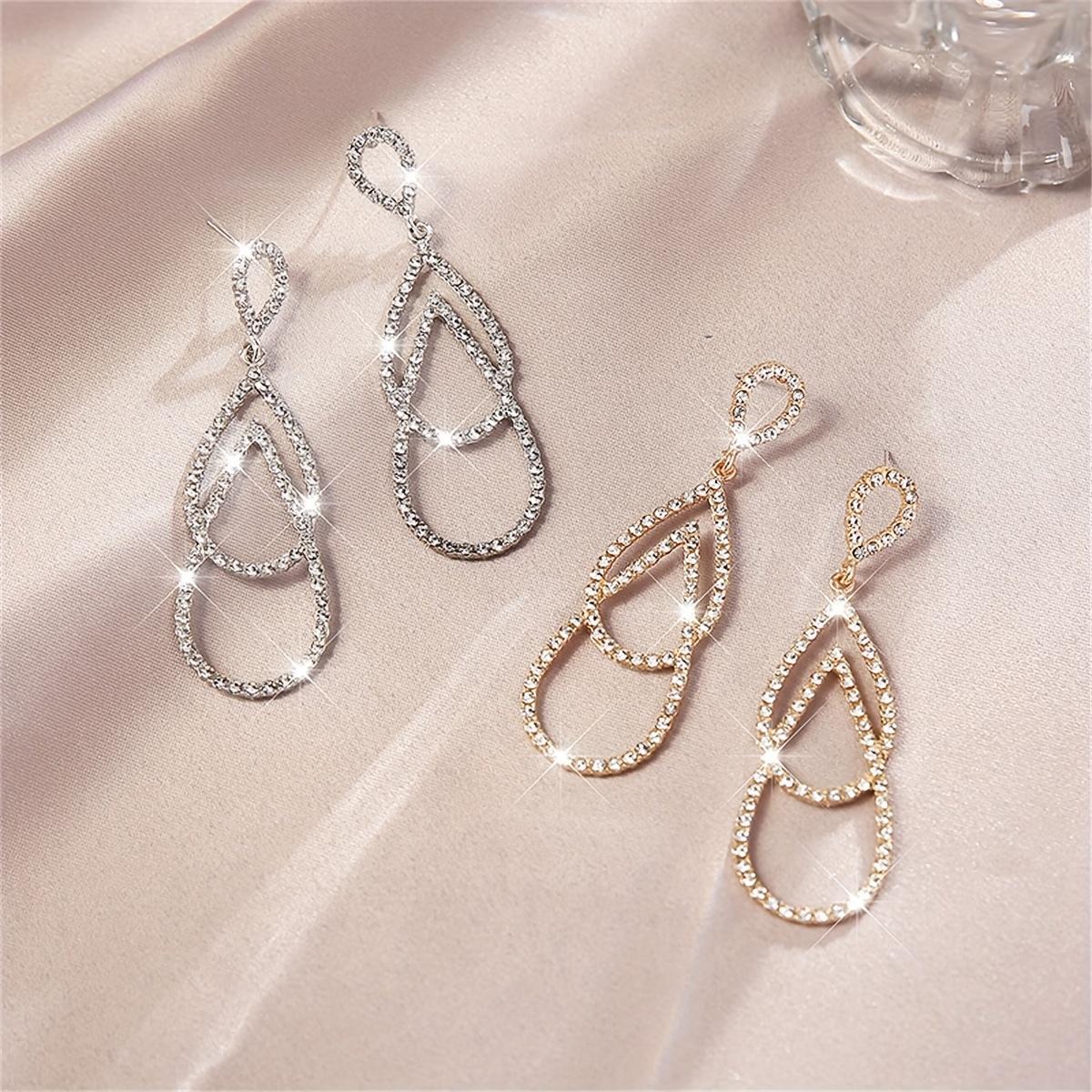 

Gorgeous Geometric Teardrop Drop Earrings