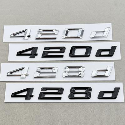 3D ABS Auto Písmena Logo 420d 428d Znak Nálepka Zadní Kufr Znaky Pro Řady 4 420d 420i F32 F36 Auto Zadní Označení