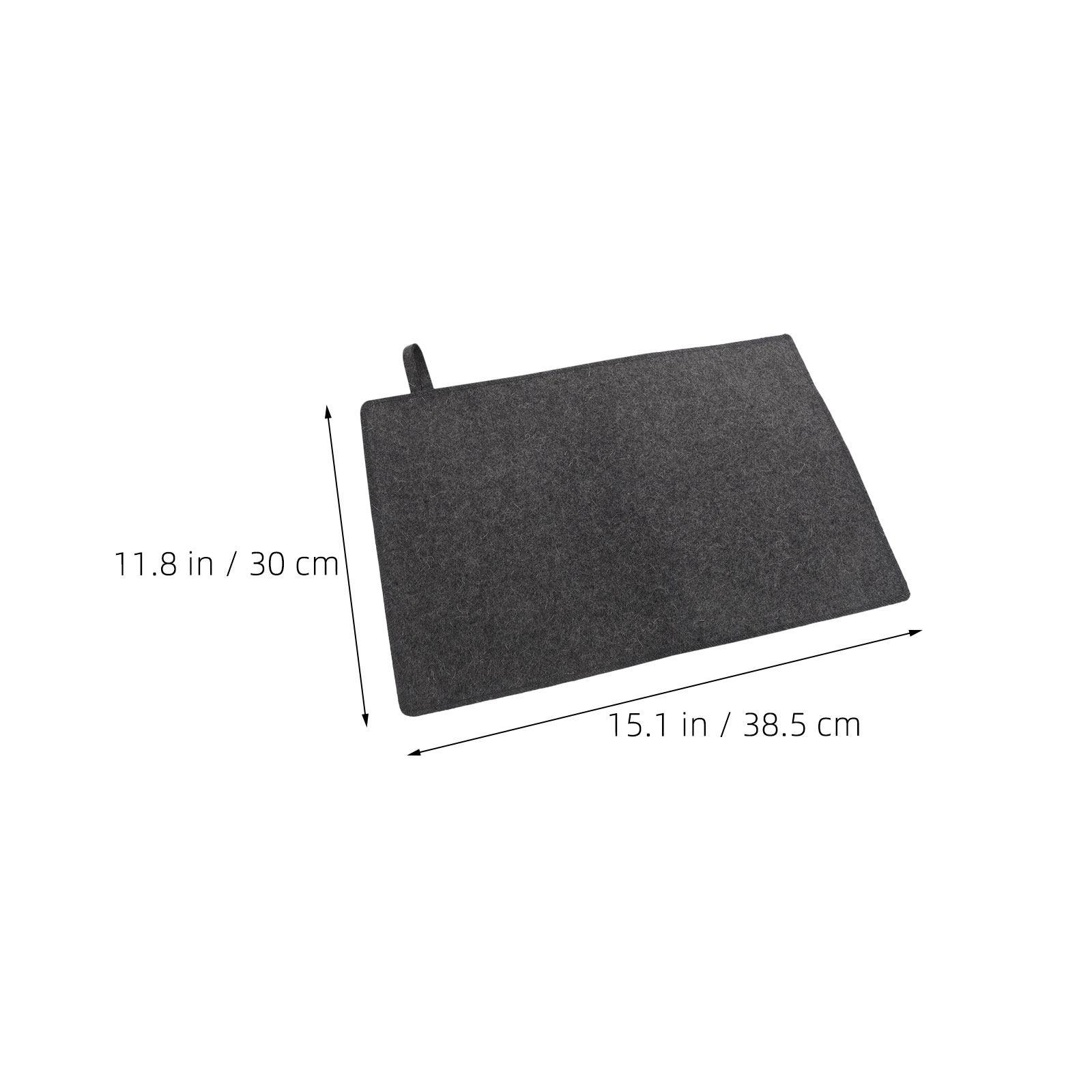 

2Pcs Felt Sauna Bench Cushion Thick Waterproof Nonslip Seat Pad Portable Sauna Bath Mats Steam Room Seat Cushion серый