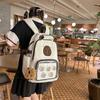 Cute Capybara Casual Student Large Capacity Waterproof Backpack Fashionable Backpack for Class High Appearance Double Shoulder Carry