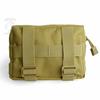 SHENKEL Military Utility Pouch/Tactical Pouch (Brown/Tan) MOLLE for Airsoft, Mountaineering, and Travel
