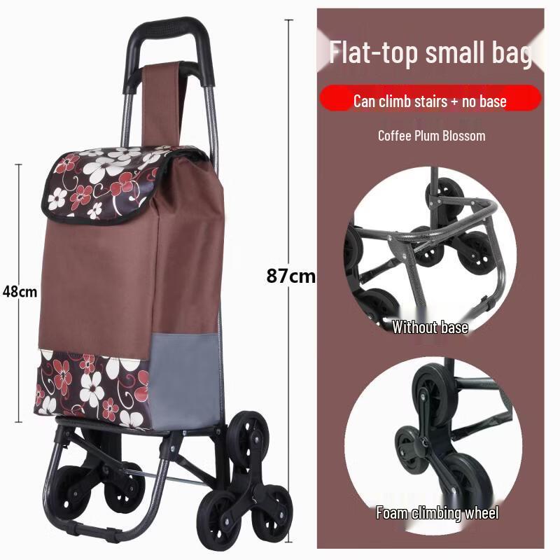 Foldable Stair-Climbing Shopping Cart