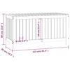 Garden Storage Box Gray 115x49x60 Cm Solid Pine Wood