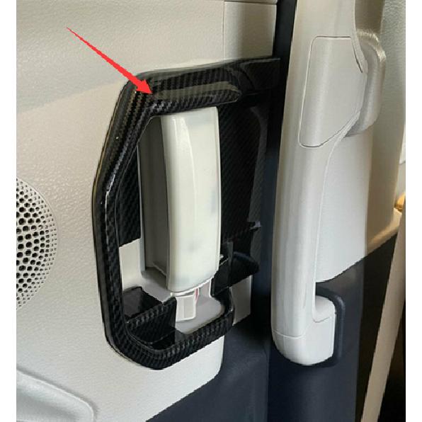 Door Handle Bowl Inner Cover Trim For - Toyota Sienna Carbon Fiber 6pcs