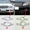 Car Front Bumper Fog Light Lamp Trim Frame Cap Chrome Cover For Mercedes Benz C-Class W204 C200 C230 C260 C280 2007-2011