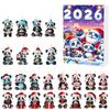 New product cartoon panda acrylic charm holiday calendar gift box toy